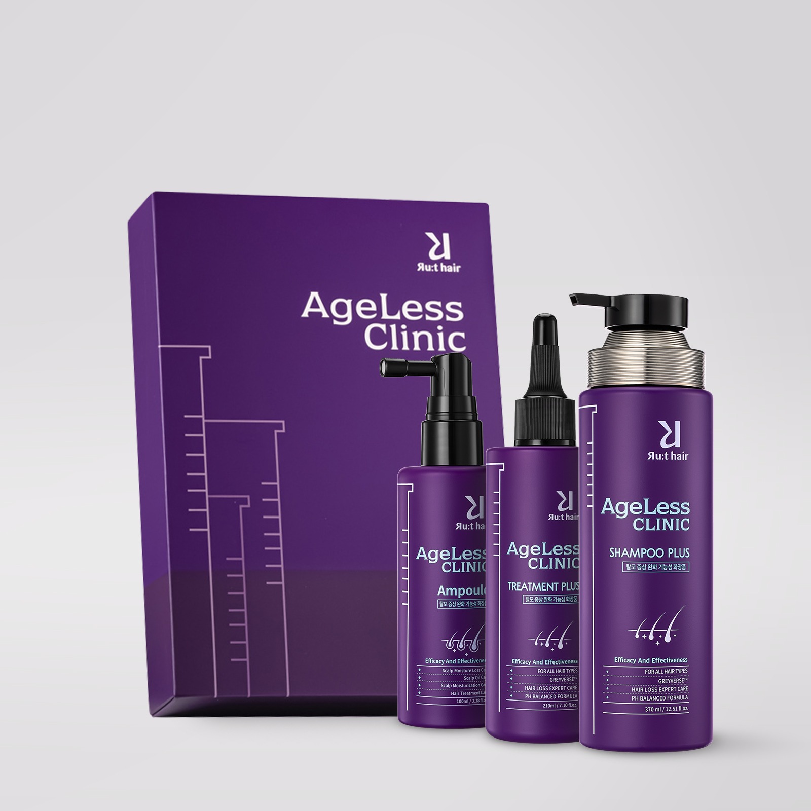 [Family Month &amp; Shopping Bag Gift] Route Hair Ageless Clinic 3 Set (30% Discount)